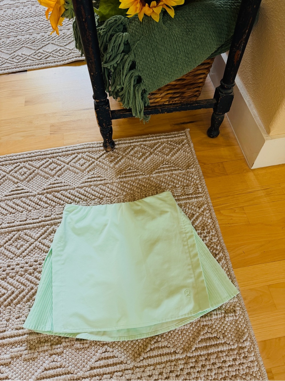 lululemon athletica Light Mint Pleated Skirt